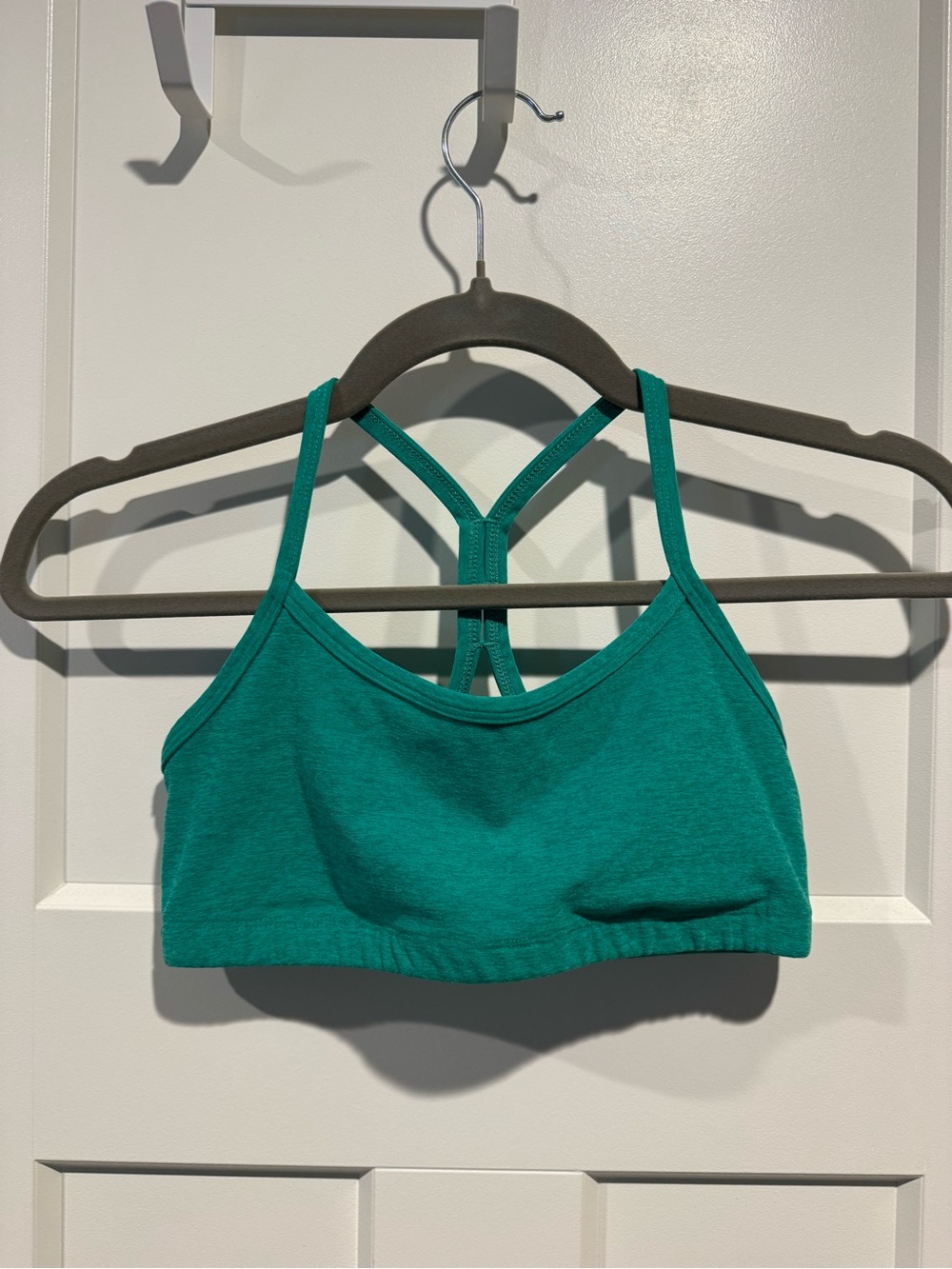 Beyond Yoga Green Spacedye™ Slim Racerback Bra